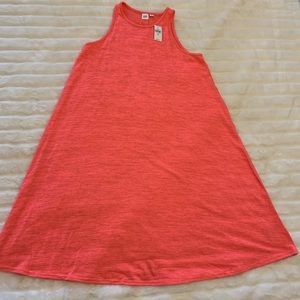 Gap Neon Pink Soft-Spun Sleeveless Swing Dress